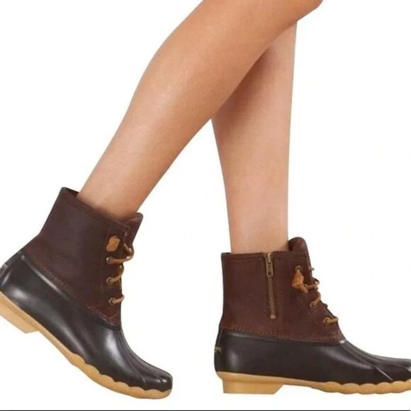 Sperry Leather & Rubber Duck Boot SALTWATER CORE STS91176 - Picture 1 of 8